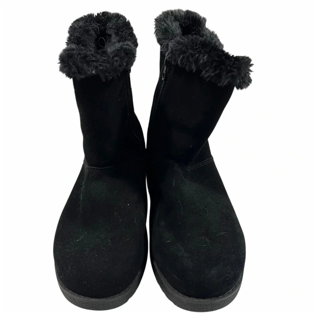 Women's Black Fur-Lined Boots
